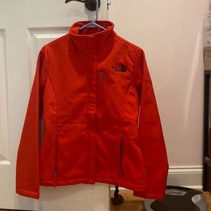 Red North Face Zipper Jacket, size small in womens